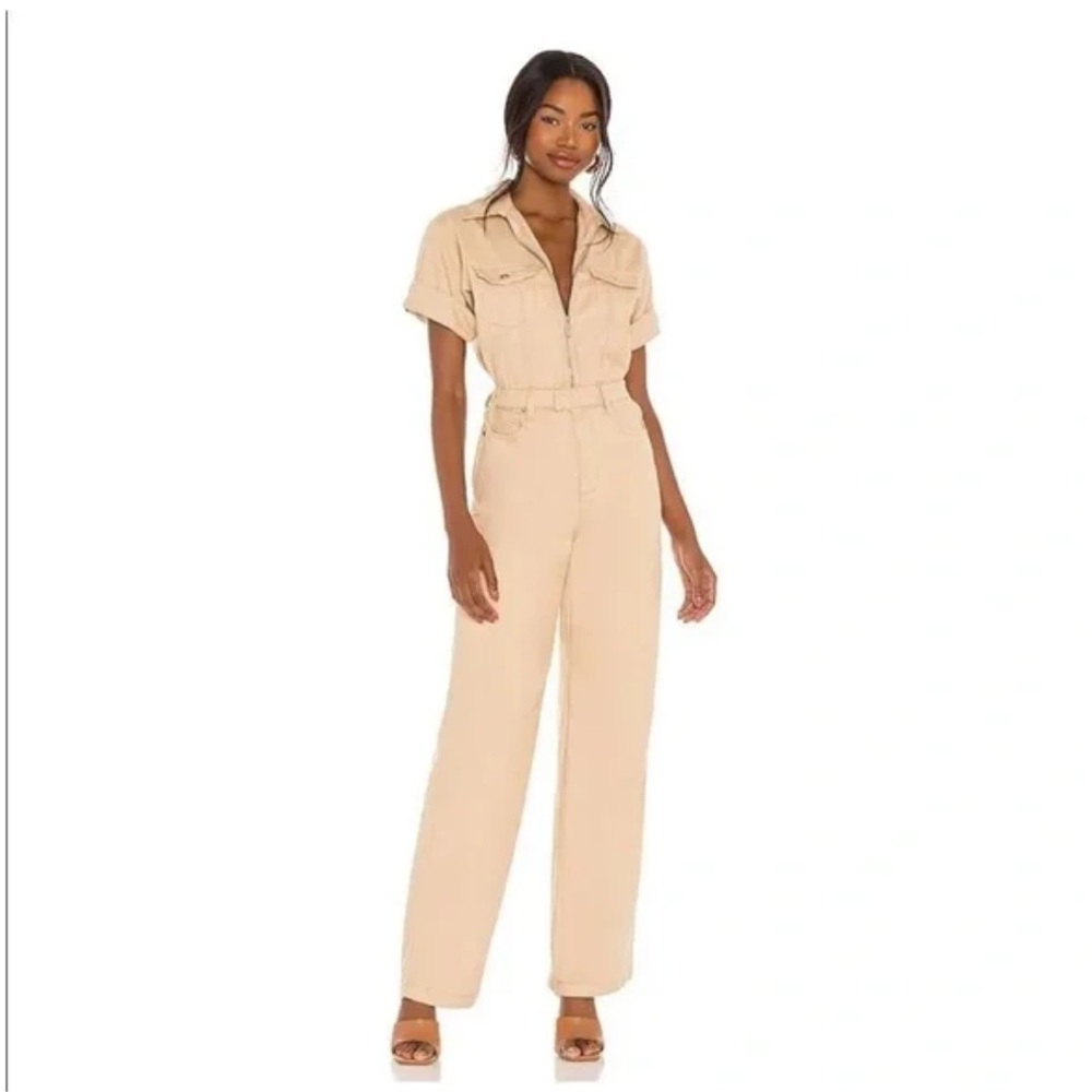 Weworewhat Revolve Women's Khaki/ Tan Jumpsuit - Size Small - MSRP $228